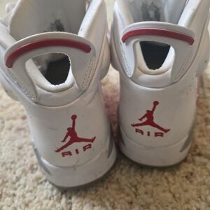 Nike Jordan's, Men's Sneakers - White and Red